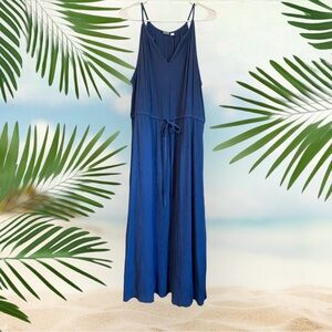 GAP Women's Maxi Dress in Navy Blue